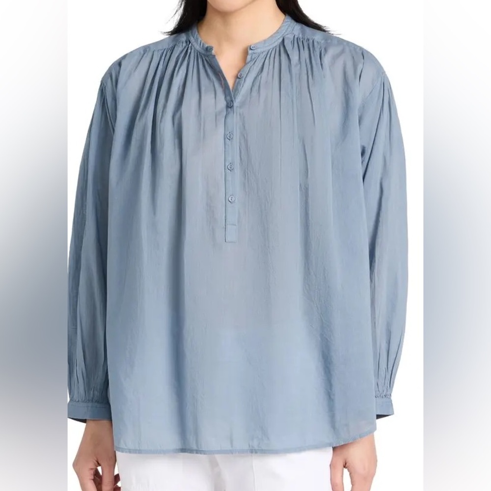 Nili Lotan Blue Casual Button Down Shirt M